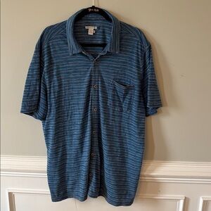 Carbon2Colbalt Men’s XL short sleeved Lightweight Cotton Buttondown